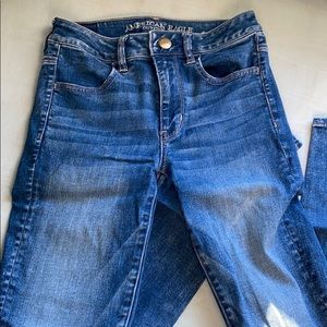 american eagle super stretchy skinny jeans